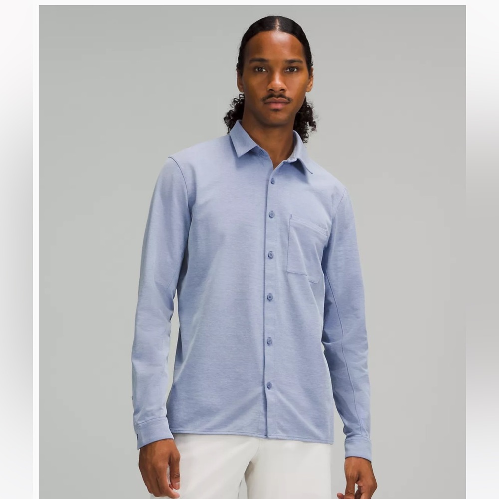 NWT Lululemon Commission LS Shirt in Harbor Blue XL